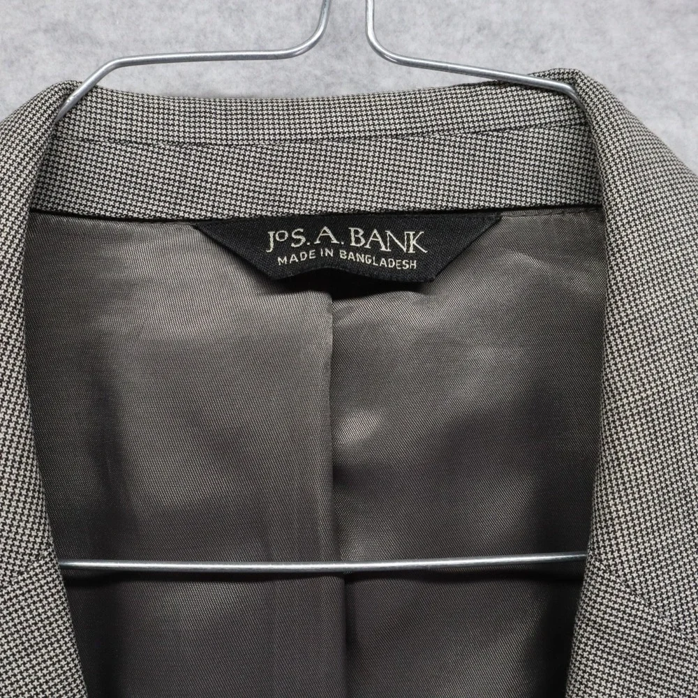 Jos A Bank Blazer Mens 40R Wool‎ 2-Button Suit Jacket Coat Business Formal Gray